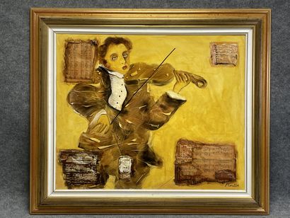 Pierre COUTIN (1940).
Le Musicien.
huile...