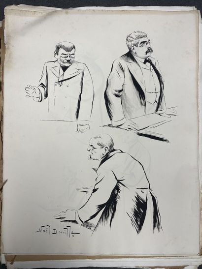 DORVILLE, Noël (1874-1938)
 Le monde politique...