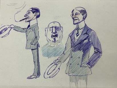 Lot de dessins sur papiers.
