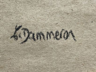 C. DAMMERON (XXe) :
Portrait de femme orientale.
Pastel...
