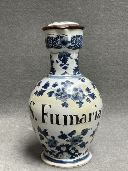 Pichet en faïence de Delft XIX° marqué S....