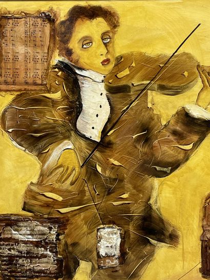 Pierre COUTIN (1940).
Le Musicien.
huile...