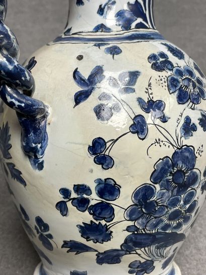 Pichet en faïence de Delft XIX° marqué S....