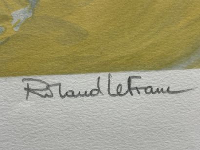Roland LEFRANC (1931-2000)
Chevaux au bord...
