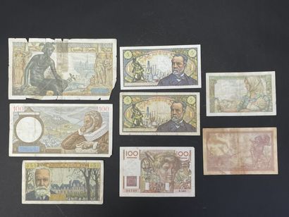 8 billets de banque français
- 5 NF VICTOR...