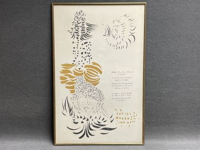 Texte de Ghérasim Luca illusté par Jacques...