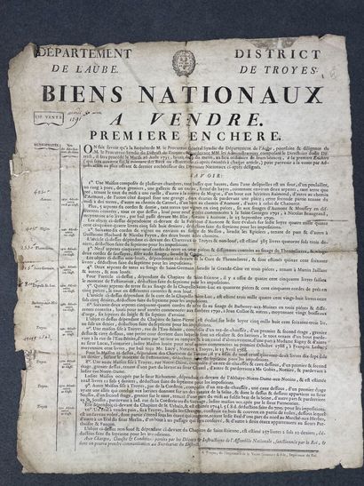 Pochette de gravures et vieux papiers XIX°,...