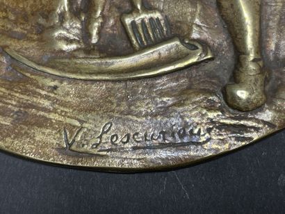 FRANC MACONNERIE: 
Grande médaille en bronze....