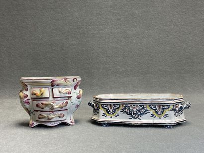 Saint Clément fin XVIII°: commode en faience.
12...