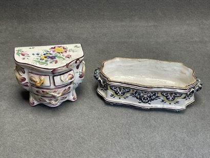 Saint Clément fin XVIII°: commode en faience.
12...