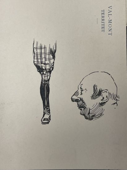 Lot de dessins sur papiers.