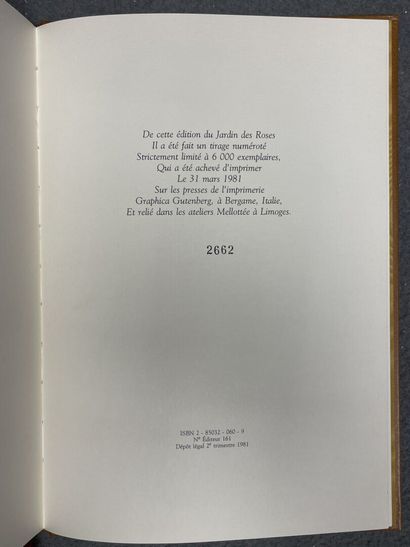 SAADI- 
Le jardin des roses. 
Editions Lidis,...