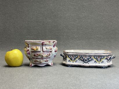 Saint Clément fin XVIII°: commode en faience.
12...
