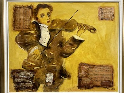 Pierre COUTIN (1940).
Le Musicien.
huile...