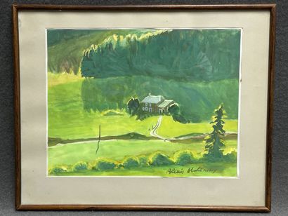 Alexandre OBOLENSKY (1952-2018). 
Paysage...