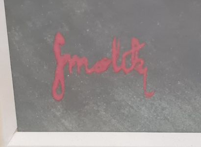 SMOLIK (XX°)
Bord de route.
Pastel signé,...