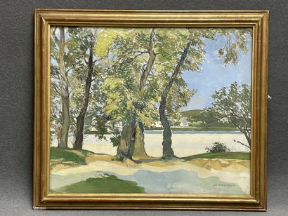 Annie FRECHET (1880-1973)
Arbres
Huile sur...