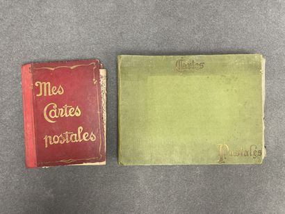 Deux albums de cartes postales anciennes....