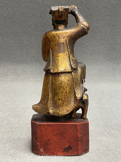 Guerrier chinois
Sculpture en bois à patine...