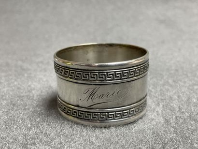 CHRISTOFLE Rond de serviette en métal argenté...