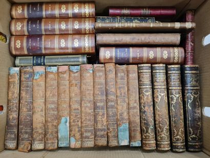 Trois cartons de livres reliés