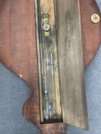 Baromètre thermomètre Ferrario en placage...