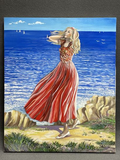 Rose Marie BONDOUX ( 1952) 
Femme sur la...