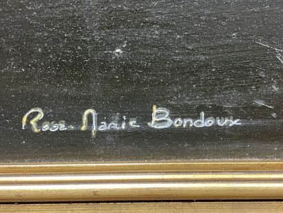 Rose Marie BONDOUX ( 1952) 
Scène Paysanne.
huile...