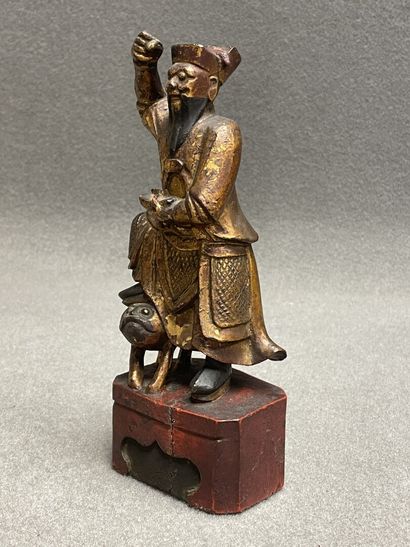 Guerrier chinois
Sculpture en bois à patine...