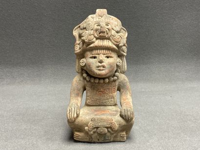Dieu inca, 
Replique en terre cuite. 
H....