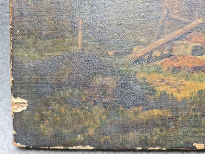 E. RICHLY
Les poules
huile sur toile Signée...