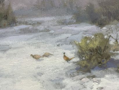 Ecole européenne XX°
Paysage d'hiver aux...