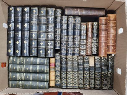 Trois cartons de livres reliés