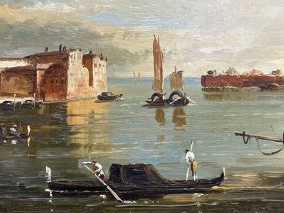 E. JACOB ( XX°)
Vue de Venise.
huile sur...