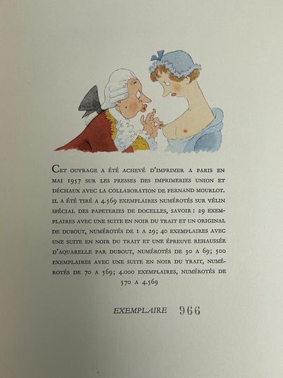 DUBOUT :
LA MUSE LIBERTINE. 
Florilège des...