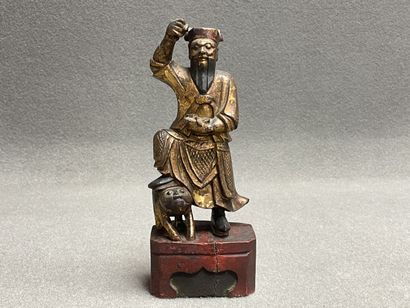 Guerrier chinois
Sculpture en bois à patine...