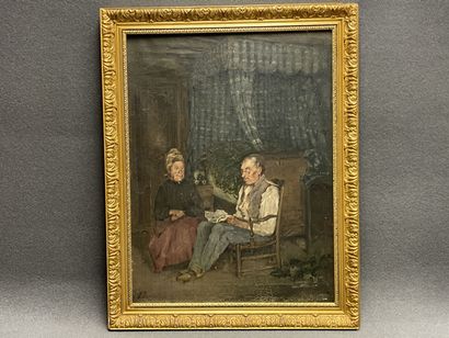Ecole Française
Scène d'intérieur
huile sur...