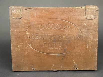 Coffret en bois pour les chocolats Debauve...
