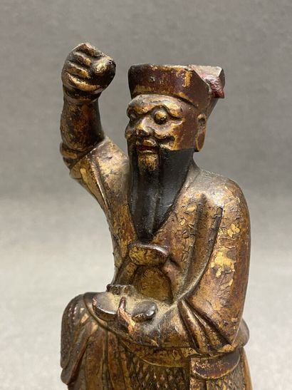 Guerrier chinois
Sculpture en bois à patine...