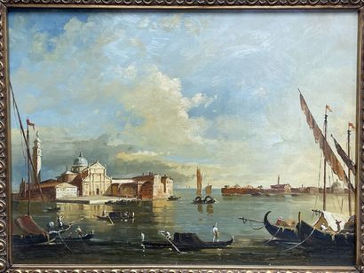 E. JACOB ( XX°)
Vue de Venise.
huile sur...