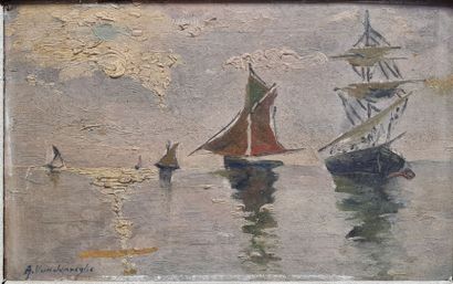 Ecole hollandaise début XX°
Marine
huile...