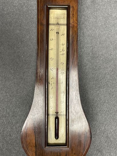 Baromètre thermomètre Ferrario en placage...