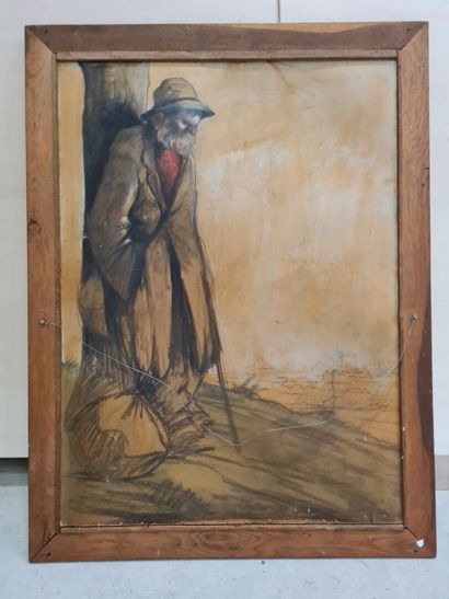 Georges TOURNON (1895-1961) 
Le Vagabond
Pastel...