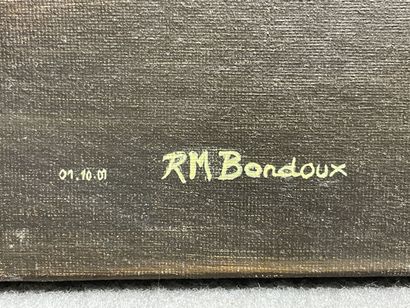 Rose Marie BONDOUX ( 1952) 
Bouquet de mimosas
huile...