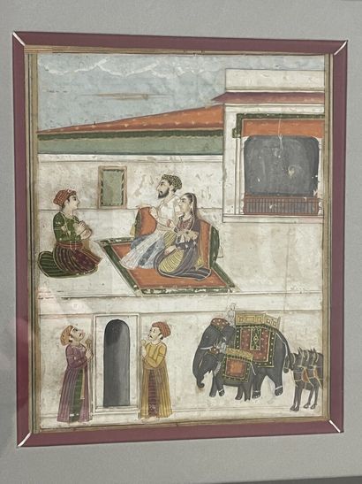 INDE MOGHOLE - XVIIIe siècle. 
Miniature...