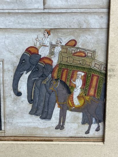 INDE MOGHOLE - XVIIIe siècle. 
Miniature...
