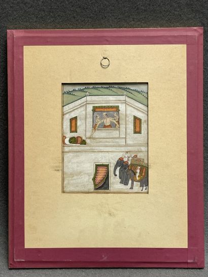 INDE MOGHOLE - XVIIIe siècle. 
Miniature...