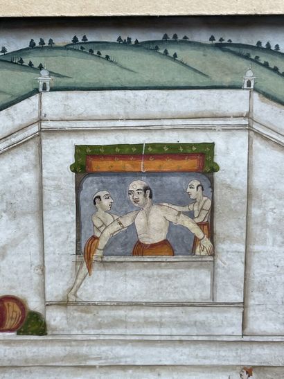 INDE MOGHOLE - XVIIIe siècle. 
Miniature...