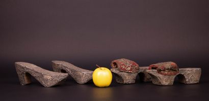 Deux paires de socques Turques de hammam...