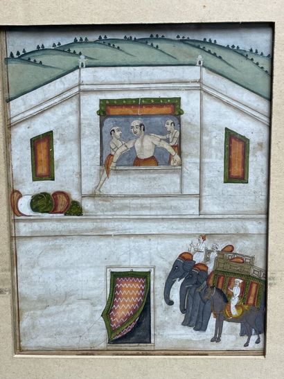 INDE MOGHOLE - XVIIIe siècle. 
Miniature...